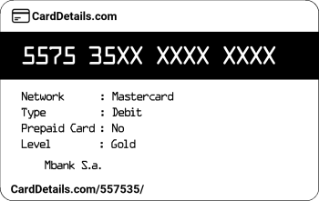 Card Details: 557535