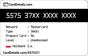 Card Details: 557537