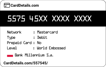 Card Details: 557545
