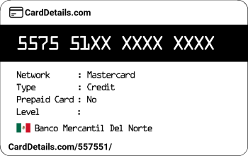 Card Details: 557551
