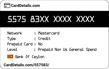 Card Details: 557583