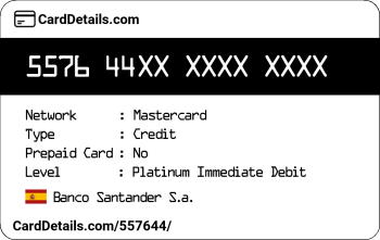 Card Details: 557644