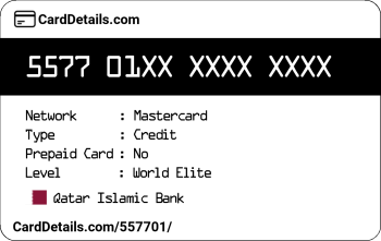 Card Details: 557701
