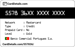 Card Details: 557836
