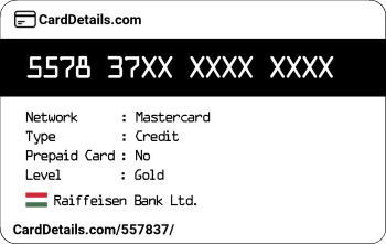 Card Details: 557837