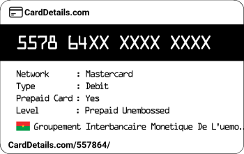 Card Details: 557864
