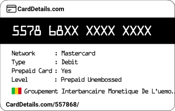 Card Details: 557868