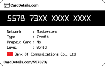 Card Details: 557873