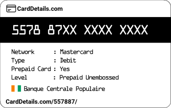 Card Details: 557887