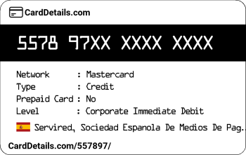 Card Details: 557897