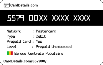 Card Details: 557900