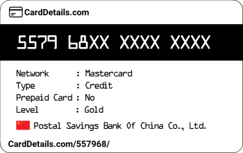 Card Details: 557968
