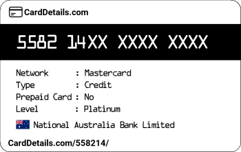 Card Details: 558214