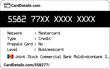 Card Details: 558277