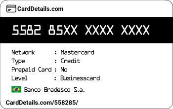 Card Details: 558285