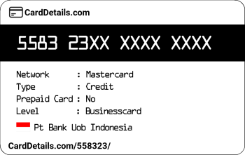 Card Details: 558323