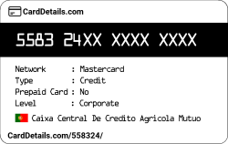 Card Details: 558324