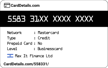 Card Details: 558331