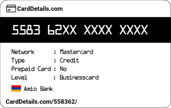 Card Details: 558362
