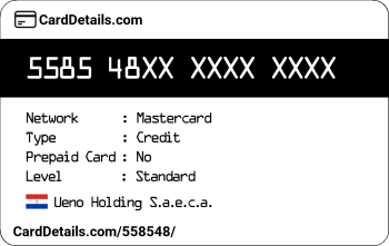 Card Details: 558548