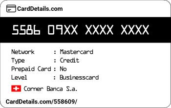 Card Details: 558609