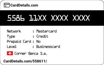 Card Details: 558611