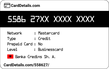 Card Details: 558627