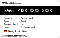 Card Details: 558679