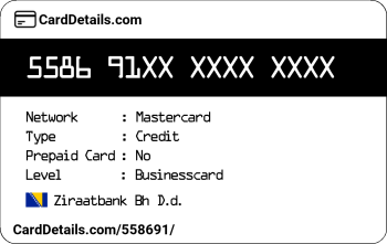 Card Details: 558691