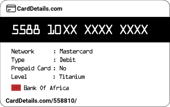 Card Details: 558810