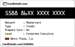 Card Details: 558886