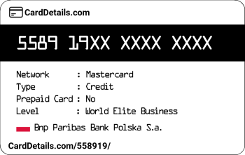 Card Details: 558919