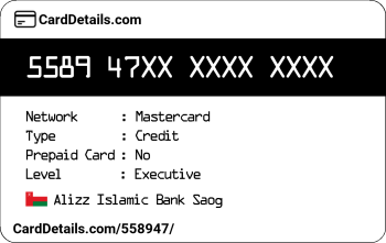 Card Details: 558947