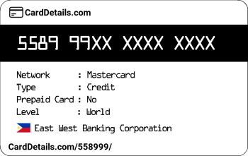 Card Details: 558999