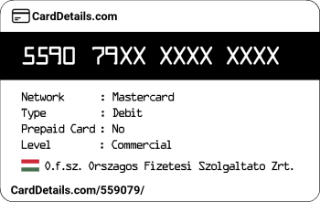 Card Details: 559079