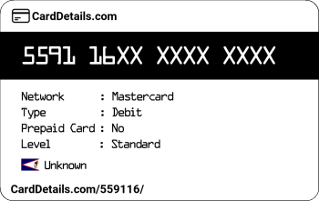 Card Details: 559116