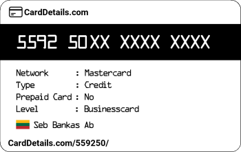 Card Details: 559250