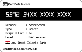 Card Details: 559254