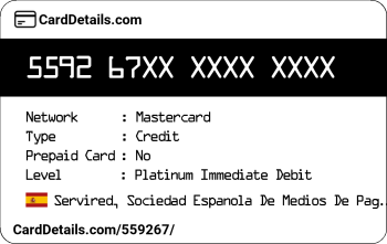 Card Details: 559267