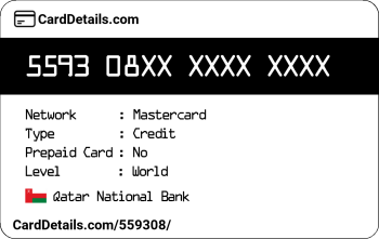 Card Details: 559308