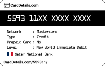 Card Details: 559311