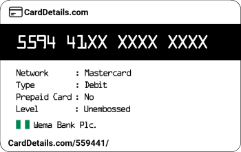 Card Details: 559441