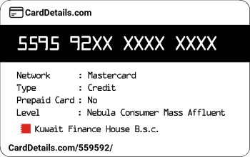 Card Details: 559592