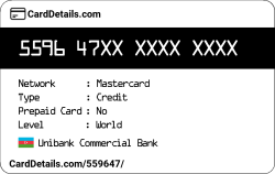 Card Details: 559647