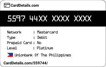 Card Details: 559744