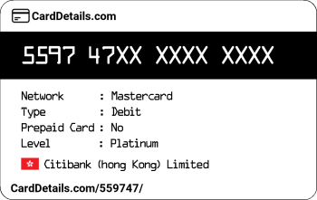 Card Details: 559747