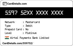 Card Details: 559752