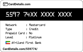 Card Details: 559774