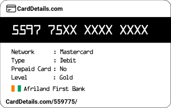 Card Details: 559775