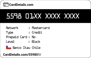 Card Details: 559801